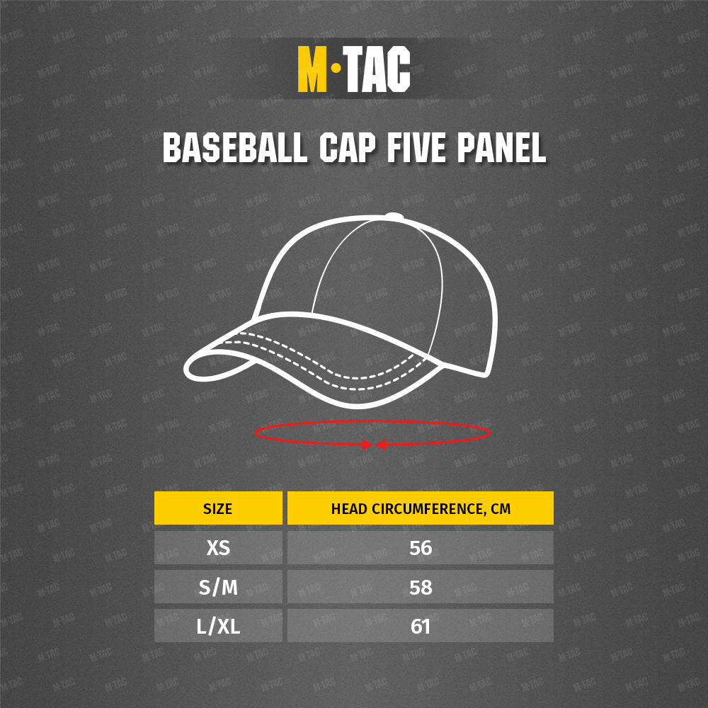 Maattabel Baseball cap Five Panel