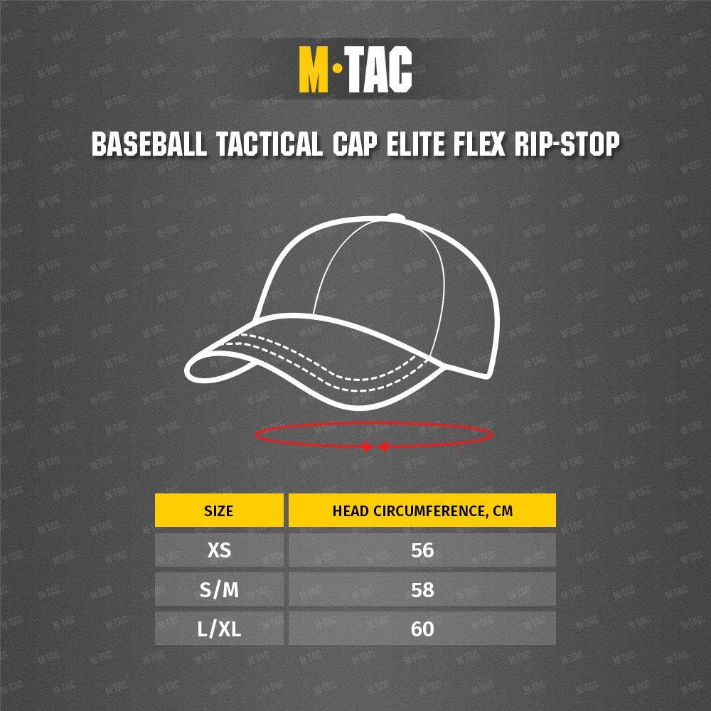 Maattabel Baseball Tactical Cap Elite Flex Rip-Stop